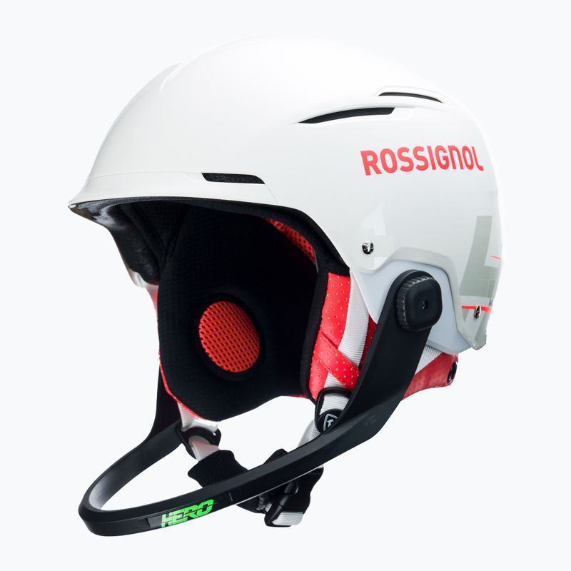 Slidinėjimo šalmas Rossignol Hero Slalom Impacts + Chinguard white 6