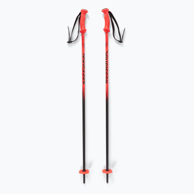 Vaikiškos slidinėjimo lazdos Rossignol Hero black/red