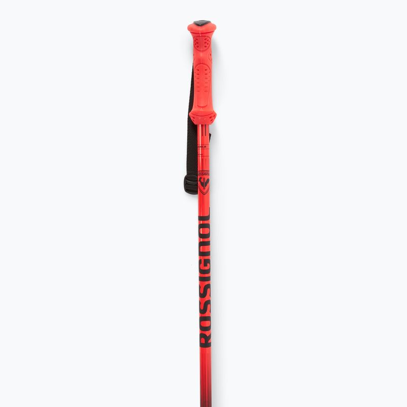 Vaikiškos slidinėjimo lazdos Rossignol Hero black/red 2