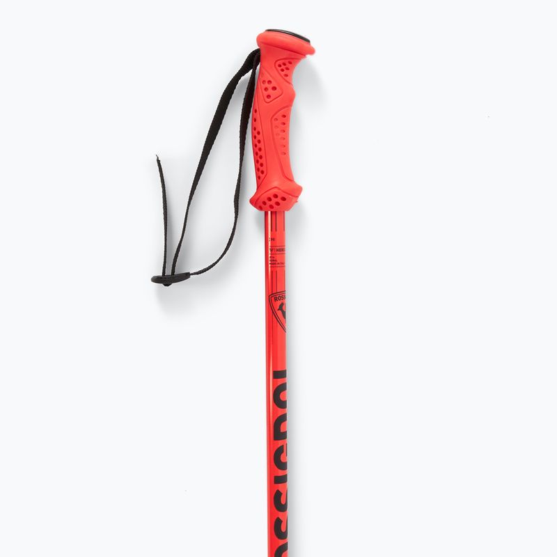 Vaikiškos slidinėjimo lazdos Rossignol Hero black/red 4