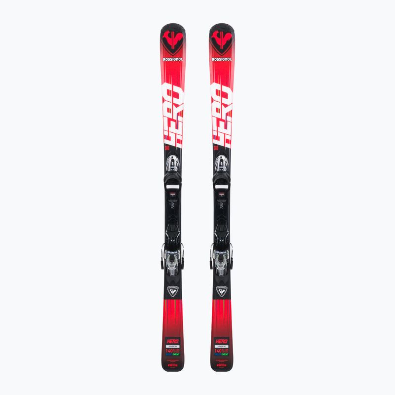 Vaikiškos kalnų slidės Rossignol Hero 130-150 + XP7 red