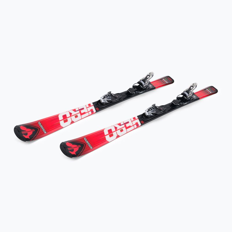 Vaikiškos kalnų slidės Rossignol Hero 130-150 + XP7 red 4