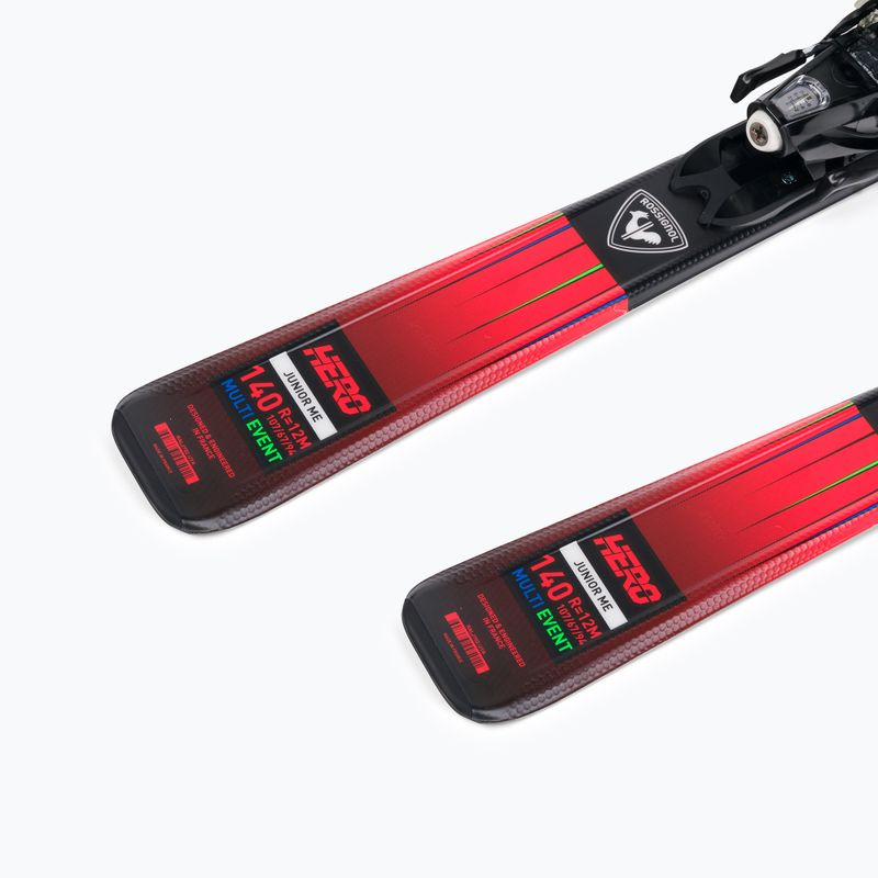 Vaikiškos kalnų slidės Rossignol Hero 130-150 + XP7 red 9