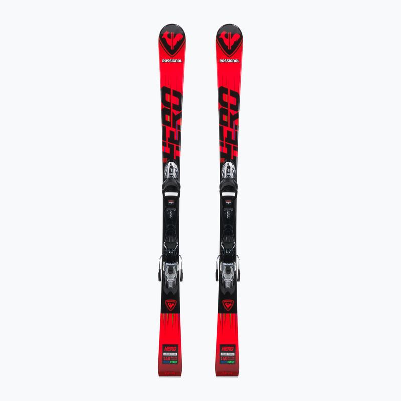 Vaikiškos kalnų slidės Rossignol Hero Multi Event + XP7 red
