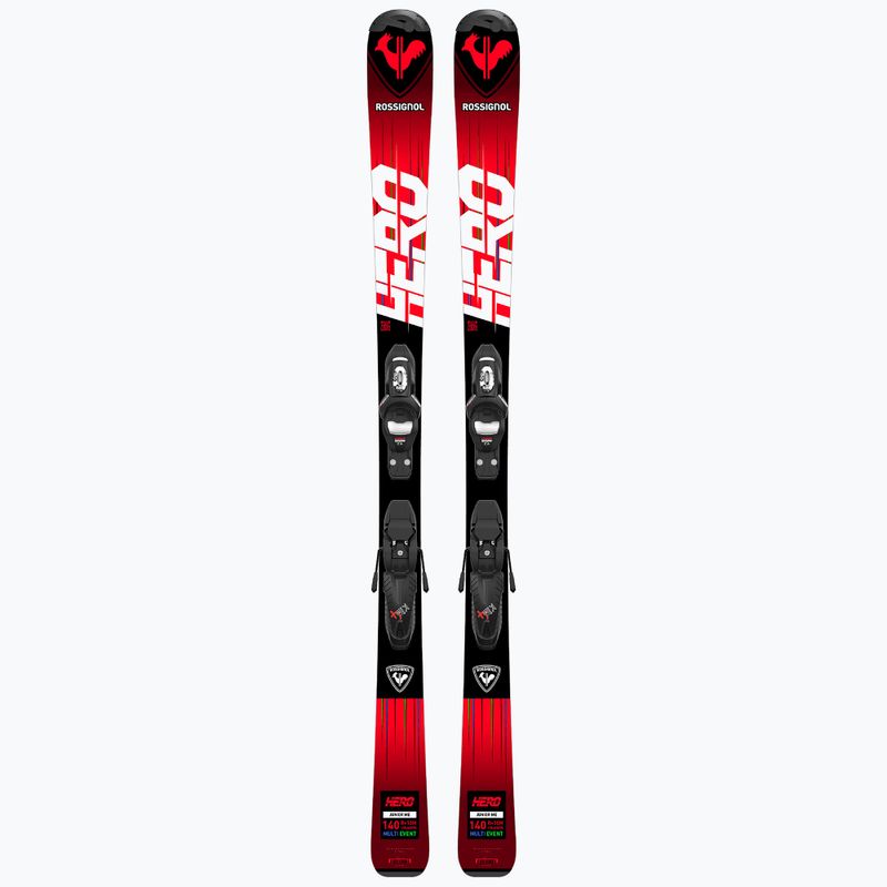 Vaikiškos kalnų slidės Rossignol Hero 100-140 + Kid4 red 10