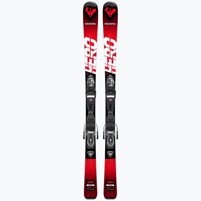 Vaikiškos kalnų slidės Rossignol Hero 130-150 + XP7 red 10