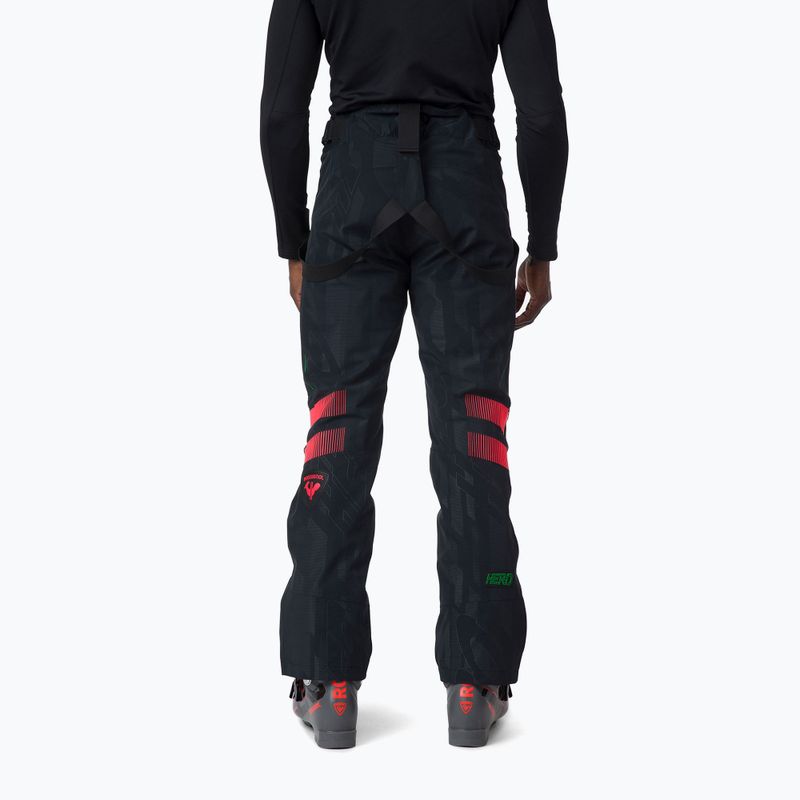 Vyriškos slidinėjimo kelnės Rossignol Hero Course black/red 2