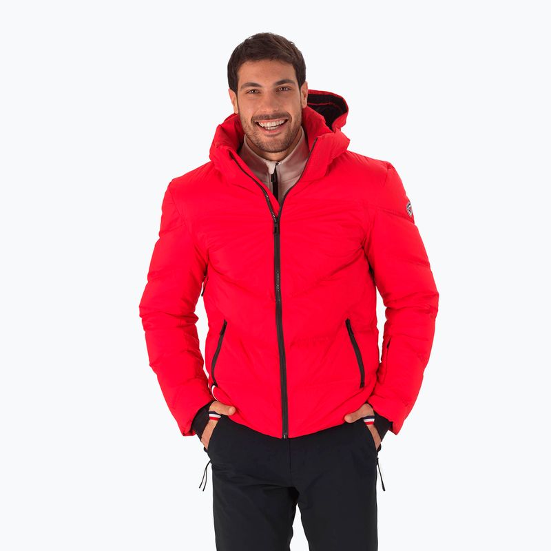 Vyriška slidinėjimo striukė Rossignol Signature Merino Down raudona