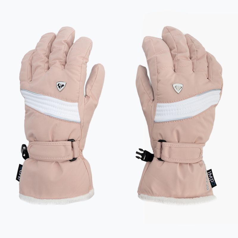 Moteriškos slidinėjimo pirštinės Rossignol Saphir Impr G pink 3