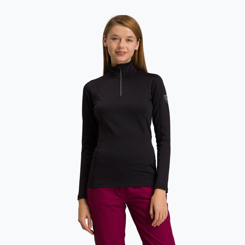 Moteriški Rossignol Classique 1/2 Zip termo megztiniai juodi