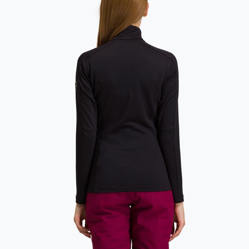 Moteriški Rossignol Classique 1/2 Zip termo megztiniai juodi 2