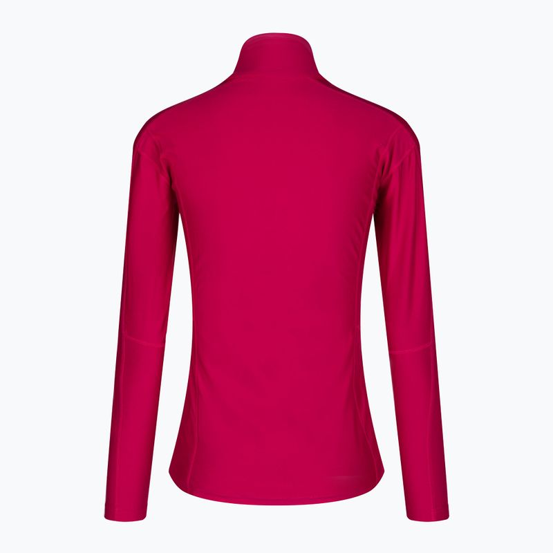 Moteriški Rossignol Classique 1/2 Zip termo megztiniai su užtrauktuku raudona 4