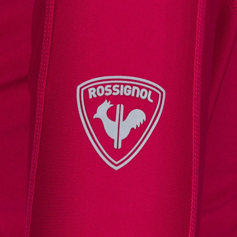 Moteriški Rossignol Classique 1/2 Zip termo megztiniai su užtrauktuku raudona 6