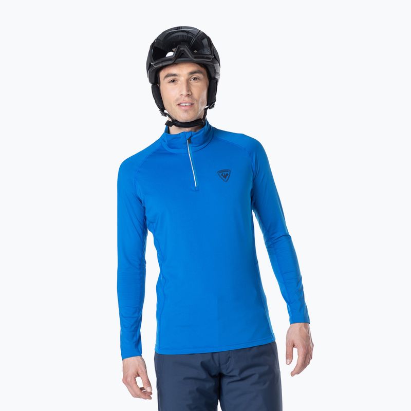 Vyriški Rossignol Classique 1/2 Zip termo megztiniai lazuli blue