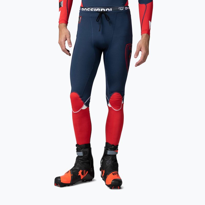 Vyriškos lenktyninės pėdkelnės Rossignol Infini Compression Race Tights dark navy