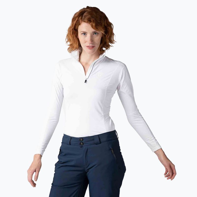 Moteriški termoaktyvūs marškinėliai Rossignol Classique 1/2 Zip white 4
