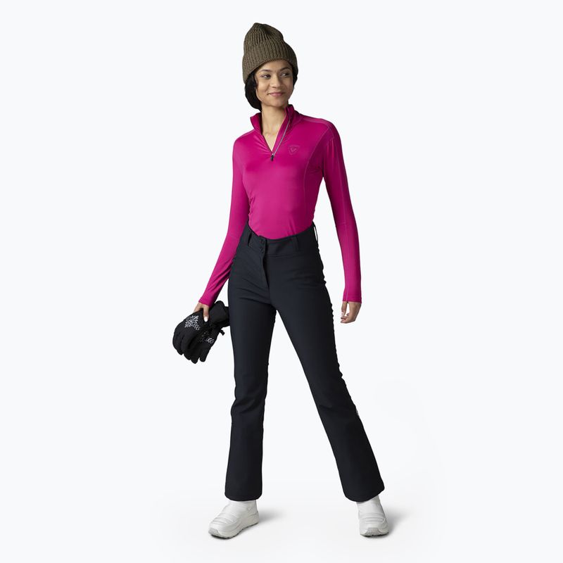 Moteriški termoaktyvūs marškinėliai Rossignol Classique 1/2 Zip orchid pink 4
