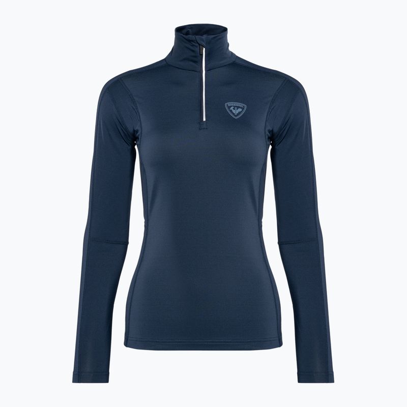Moteriški termoaktyvūs marškinėliai Rossignol Classique 1/2 Zip dark navy 7