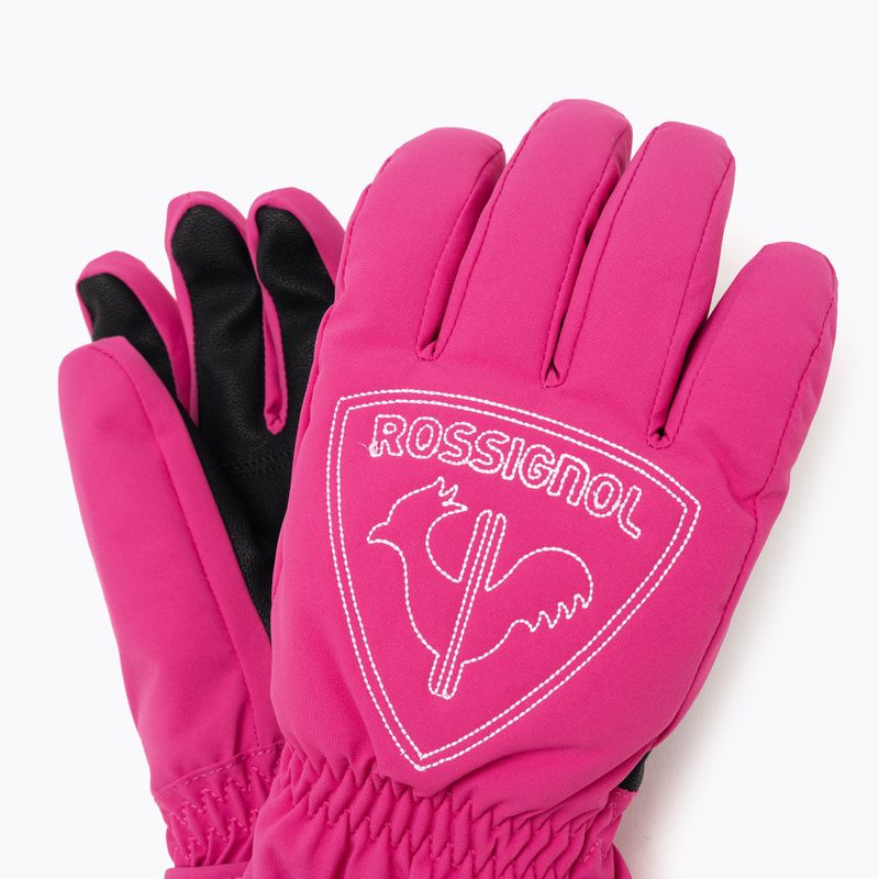 Rossignol Jr Rooster G orchid pink vaikiškos slidinėjimo pirštinės 4