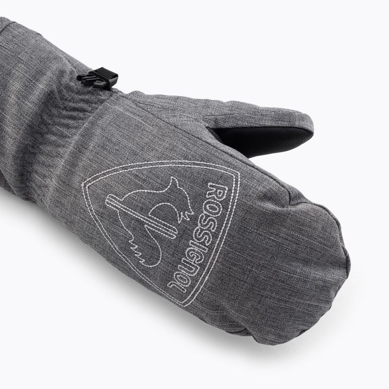 Vaikiškos slidinėjimo pirštinės Rossignol Jr Rooster M heather grey 4