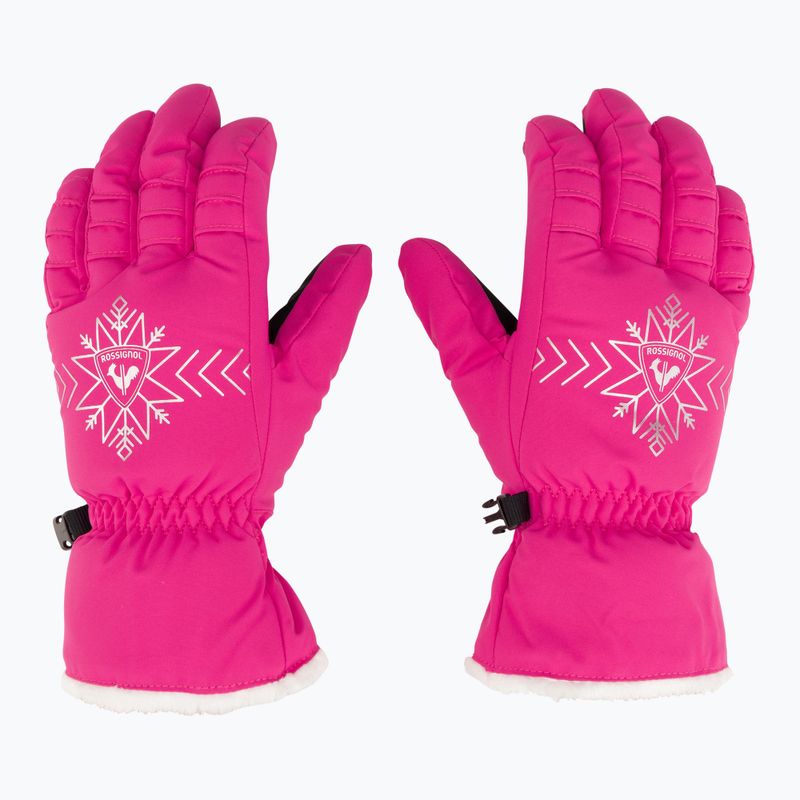 Moteriškos slidinėjimo pirštinės Rossignol Perfy G orchid pink 3