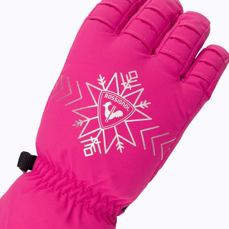 Moteriškos slidinėjimo pirštinės Rossignol Perfy G orchid pink 4