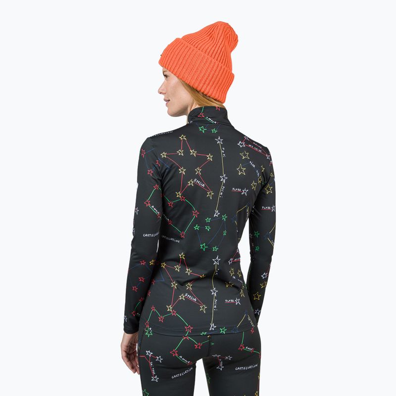 Moteriški termoaktyvūs marškinėliai Rossignol Booster 1/2 Zip Top 100 juodi 2
