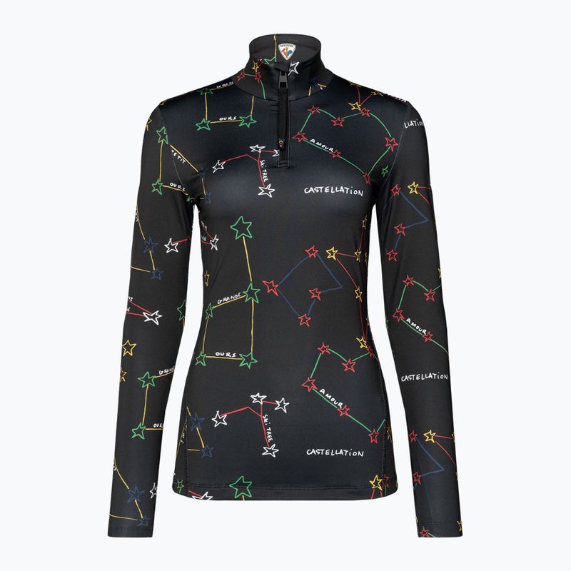 Moteriški termoaktyvūs marškinėliai Rossignol Booster 1/2 Zip Top 100 juodi 7