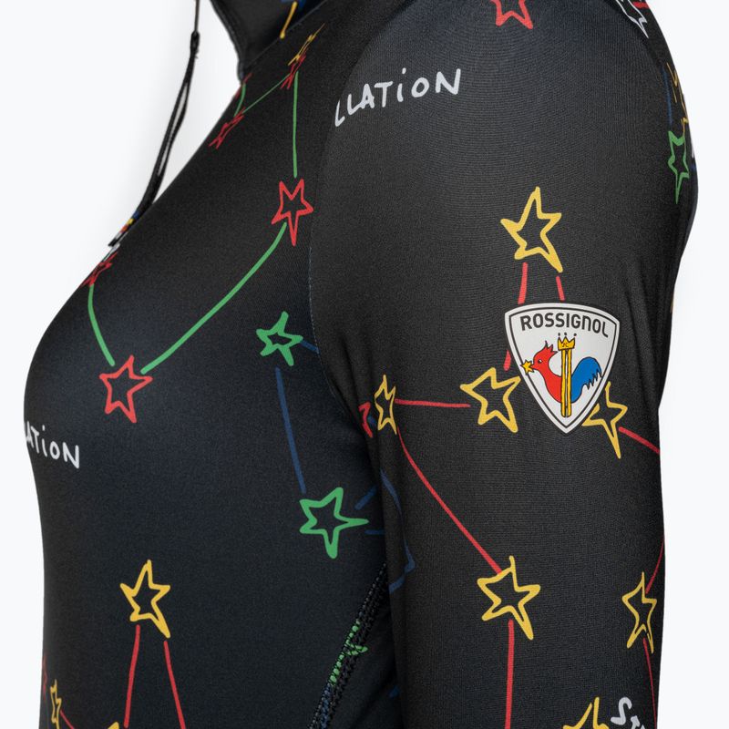 Moteriški termoaktyvūs marškinėliai Rossignol Booster 1/2 Zip Top 100 juodi 10