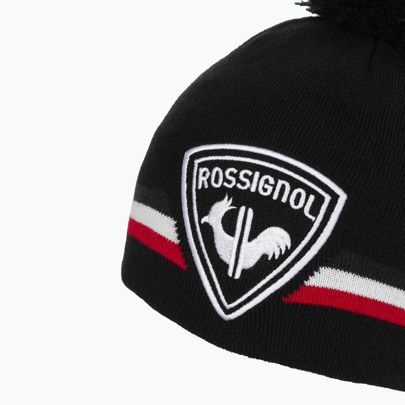 Rossignol Rooster Pompon black vyriška žieminė kepurė 4