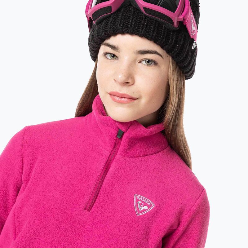 Rossignol Girl Fleece orchid pink vaikiškas slidinėjimo džemperis 5