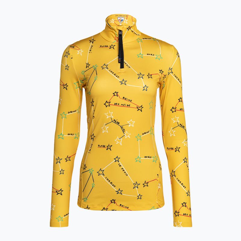 Moteriški termo megztiniai Rossignol Booster 1/2 Zip Top 100 yellow 6