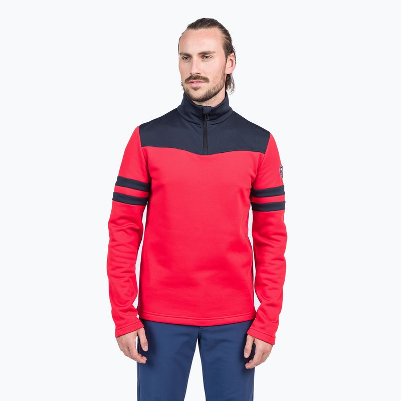 Vyriški termoaktyvūs marškinėliai Rossignol Resort 1/2 Zip sports red