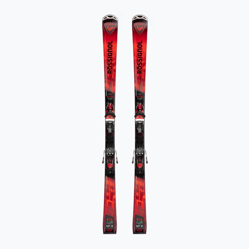 Kalnų slidės Rossignol Hero Elite MT TI CAM K + apkaustai SPX12 black/red