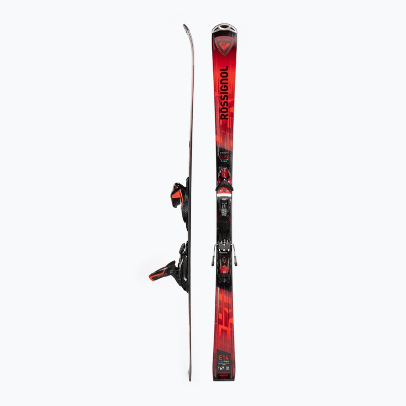 Kalnų slidės Rossignol Hero Elite MT TI CAM K + apkaustai SPX12 black/red 2