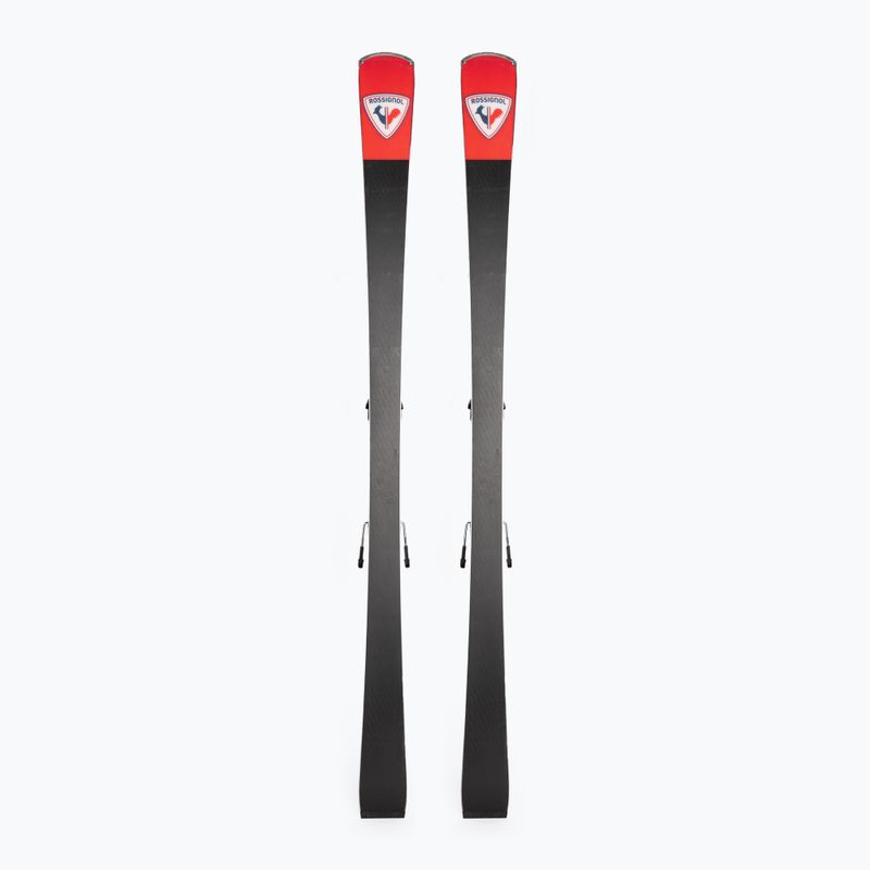 Kalnų slidės Rossignol Hero Elite ST TI K + apkaustai SPX14 black/red 3