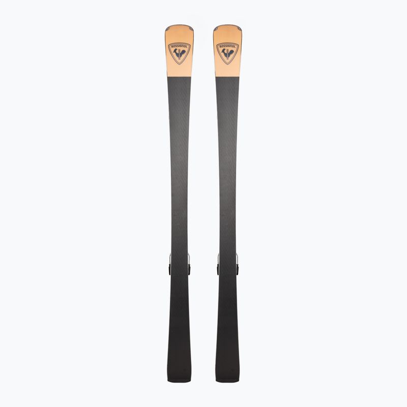 Moteriškos kalnų slidės Rossignol Nova 8 + apkaustai XP11 dark grey/gold 3