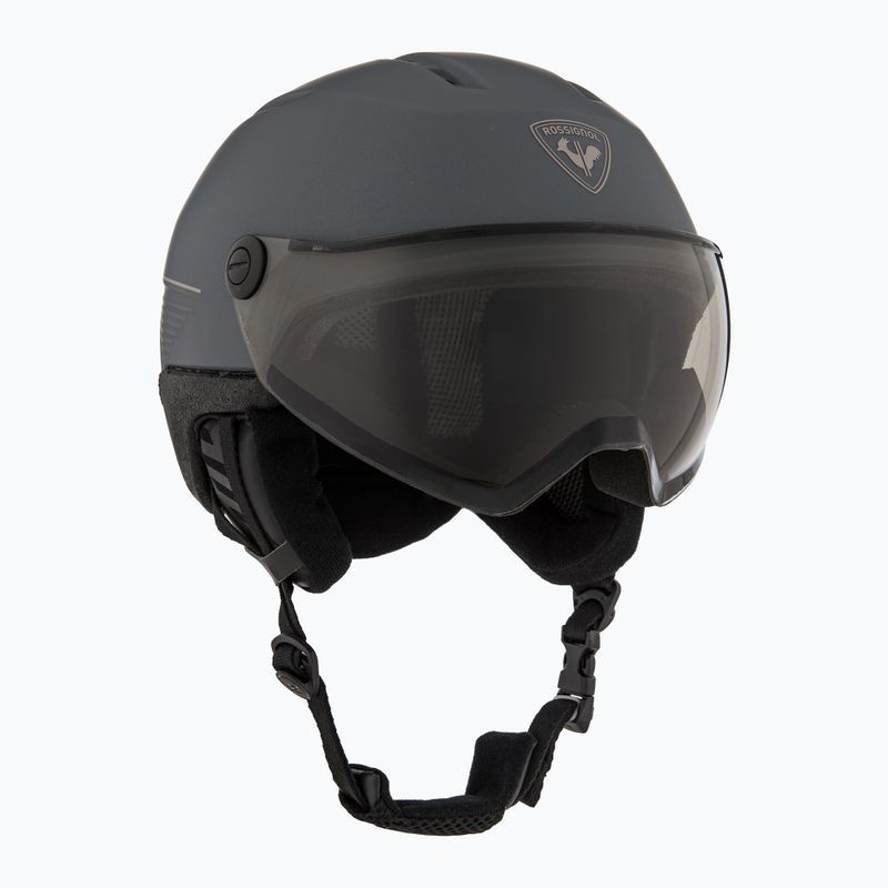 Slidinėjimo šalmas Rossignol Fit Visor Impacts Photo grey