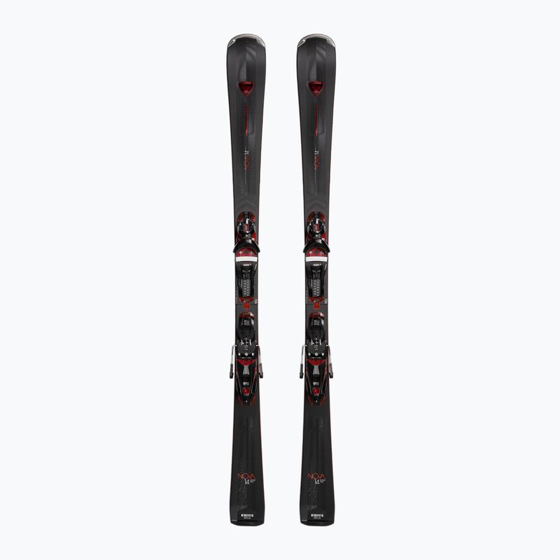 Moteriškos kalnų slidės Rossignol Nova 14 K + apkaustai NX12 matte black/metallic black