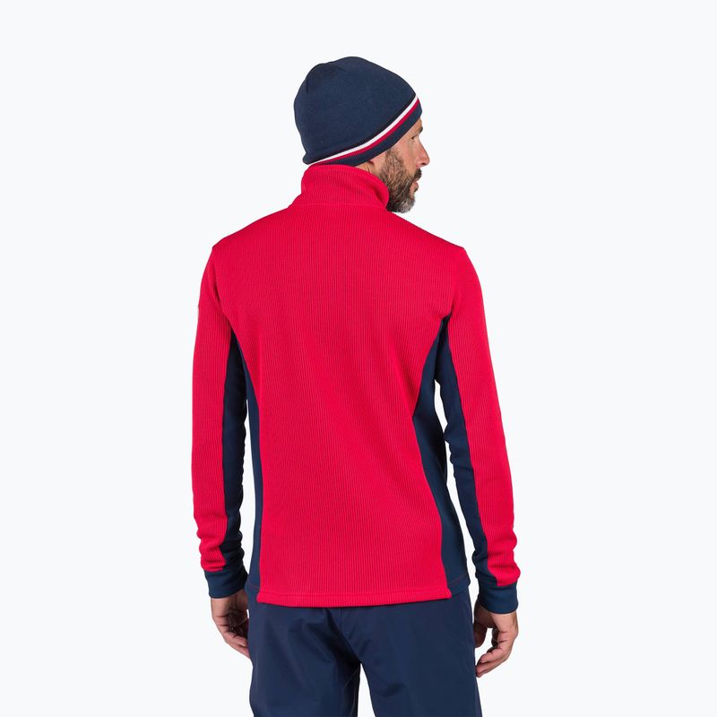 Vyriškas slidinėjimo džemperis Rossignol Cieloalto Fleece Half zip sports red 3