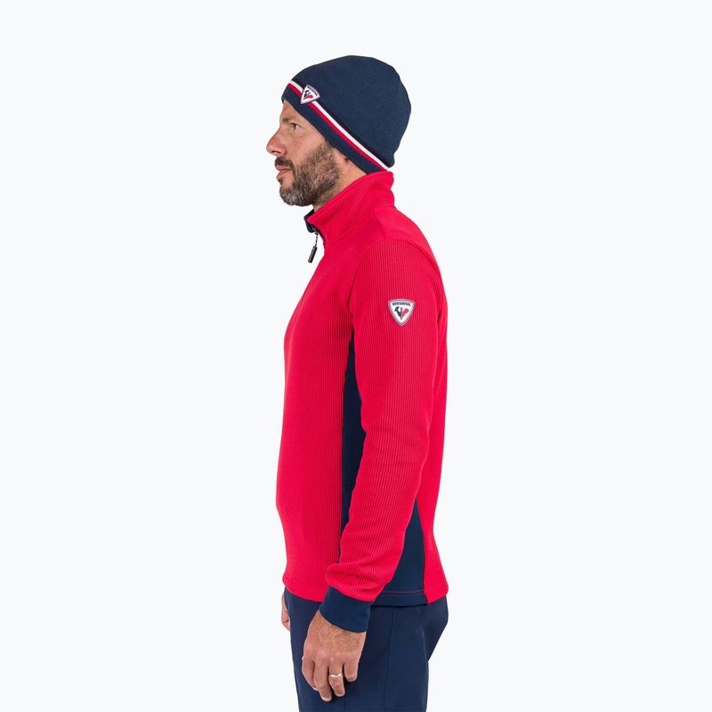 Vyriškas slidinėjimo džemperis Rossignol Cieloalto Fleece Half zip sports red 4