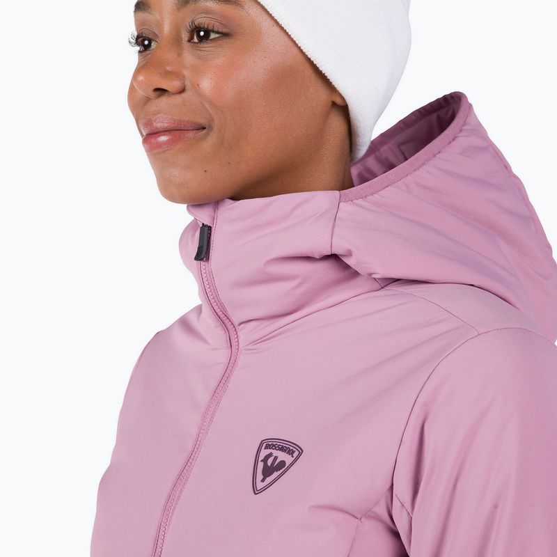 Moteriška pašiltinta striukė Rossignol Opside Hoodie moonlight mauve 5