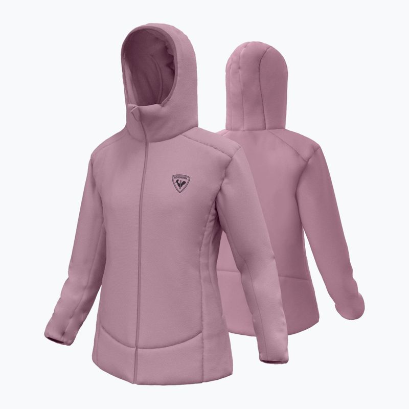 Moteriška pašiltinta striukė Rossignol Opside Hoodie moonlight mauve 11