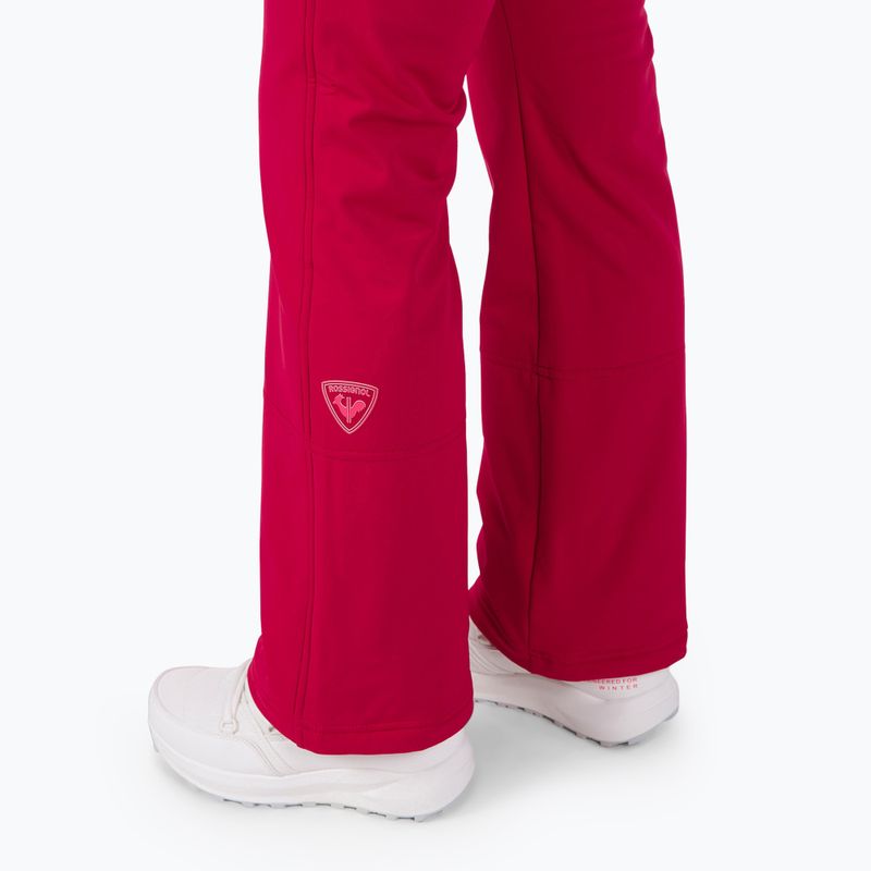 Moteriškos slidinėjimo kelnės Rossignol Ski Softshell ruby red 4