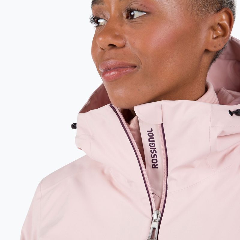 Moteriška slidinėjimo striukė Rossignol Strawpile Jkt powder pink 5