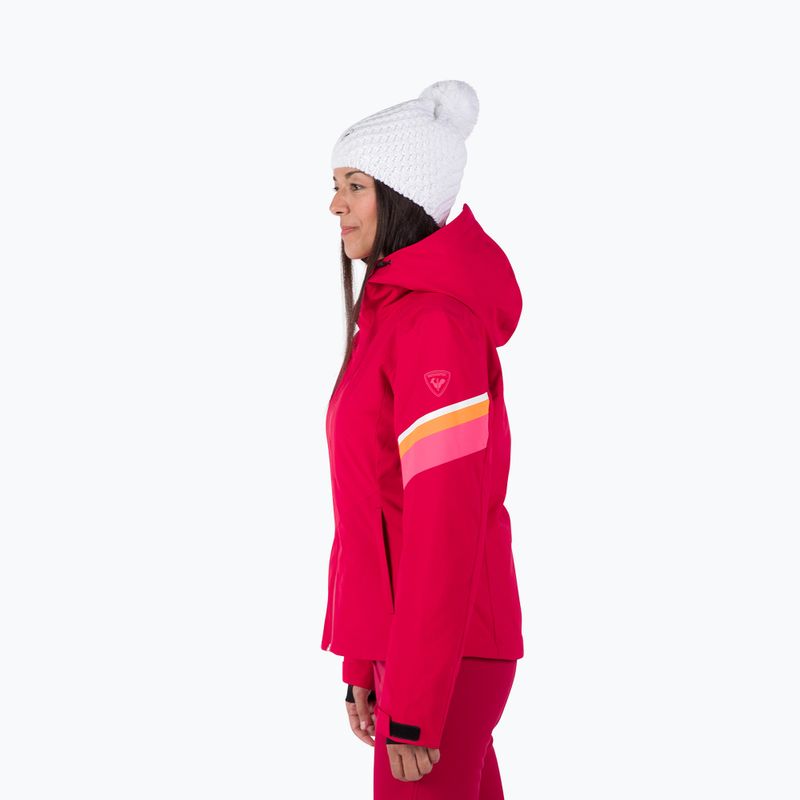 Moteriška slidinėjimo striukė Rossignol Strawpile Jkt ruby red 4