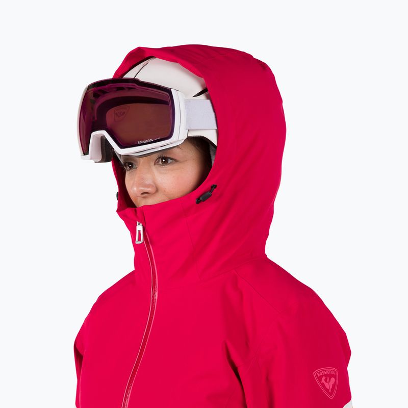 Moteriška slidinėjimo striukė Rossignol Strawpile Jkt ruby red 5