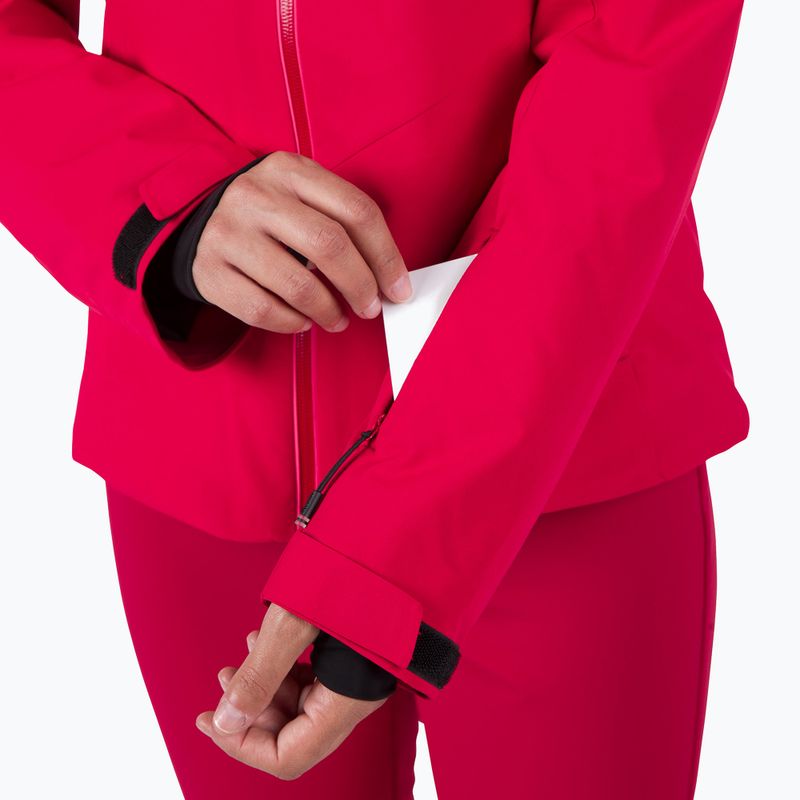 Moteriška slidinėjimo striukė Rossignol Strawpile Jkt ruby red 9