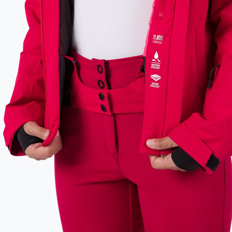Moteriška slidinėjimo striukė Rossignol Strawpile Jkt ruby red 12