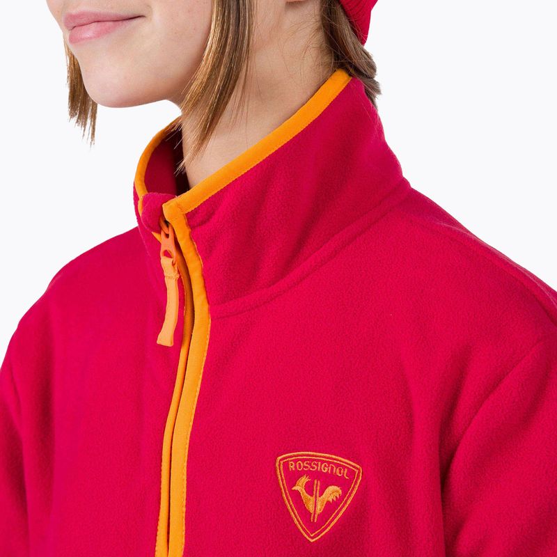 Vaikiškas džemperis Rossignol Jr Strawpile Fleece Fz ruby red 4